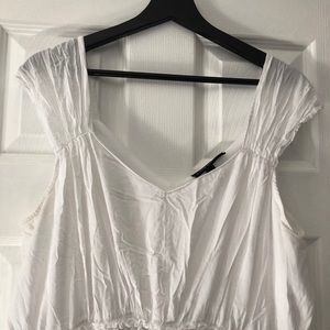 White Beautiful Plus Size Dress